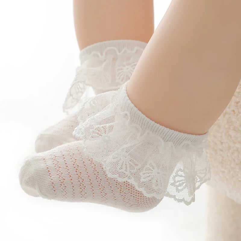 Baby Girl Breathable Cotton Socks