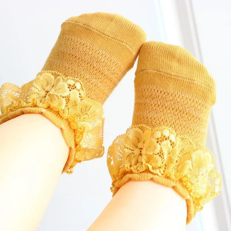 Baby Girl Breathable Cotton Socks