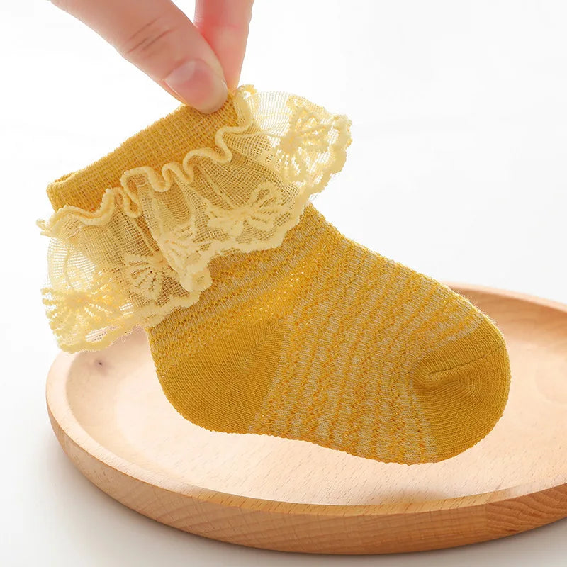 Baby Girl Breathable Cotton Socks
