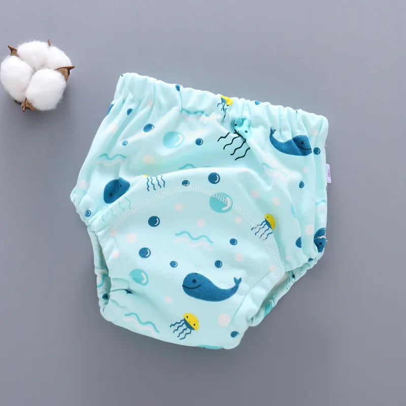 6-Layer Cotton Baby Warmup Pants - Waterproof