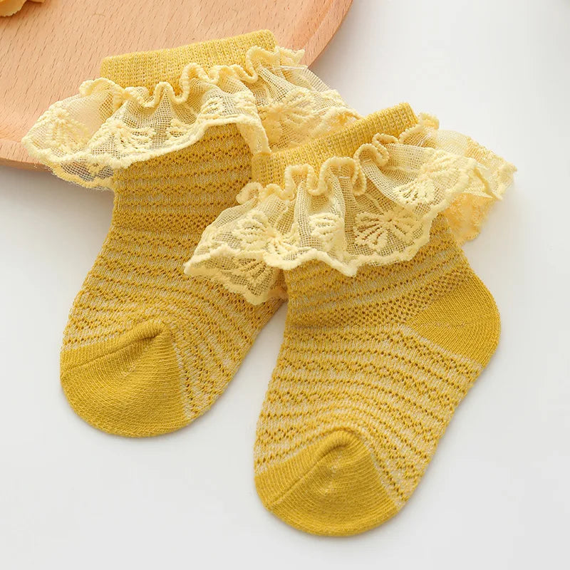 Baby Girl Breathable Cotton Socks