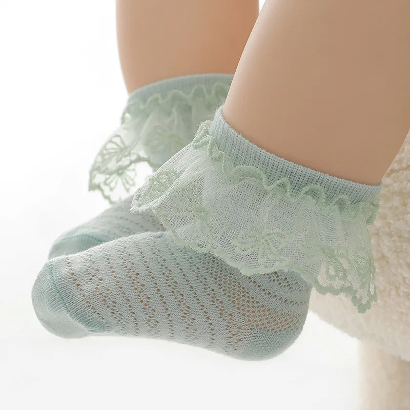 Baby Girl Breathable Cotton Socks