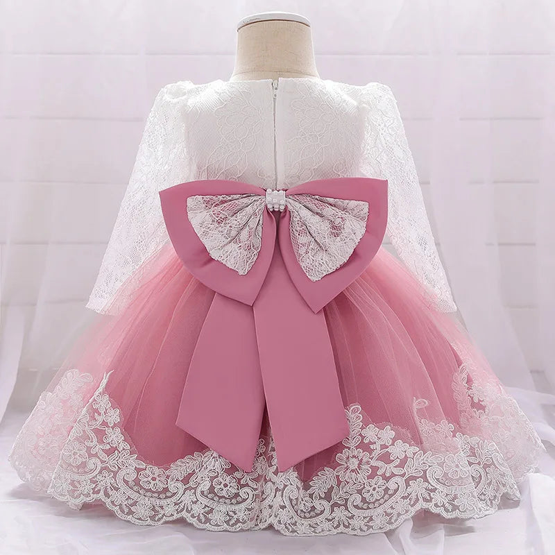Princess Dress with Large Bow - Christmas & Birthday