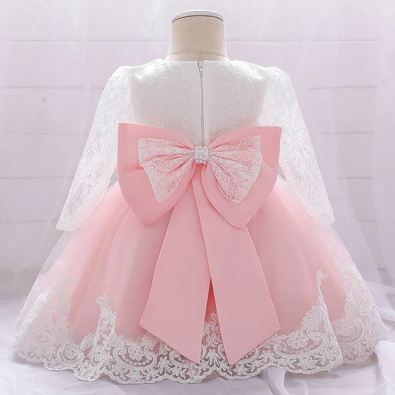 Princess Dress with Large Bow - Christmas & Birthday