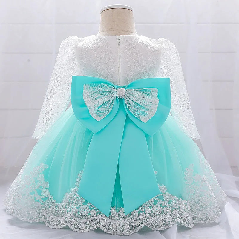 Princess Dress with Large Bow - Christmas & Birthday