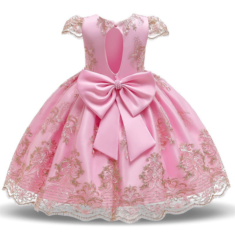 One Year Birthday Celebration Dress - Mesh