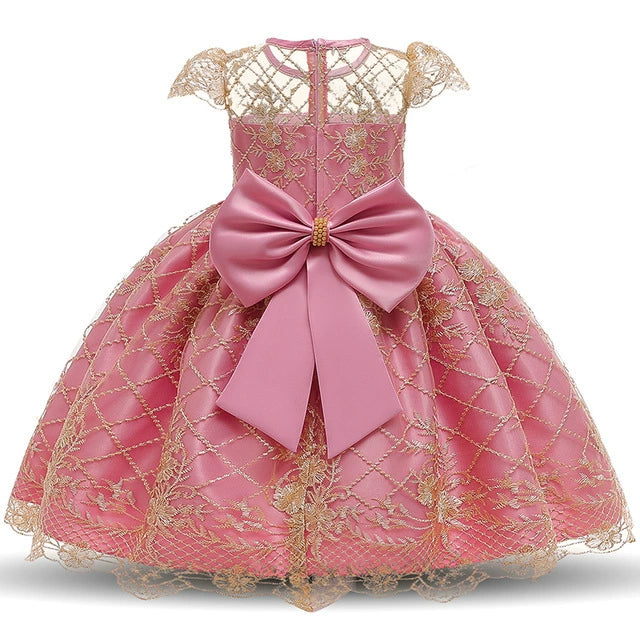 One Year Birthday Celebration Dress - Mesh