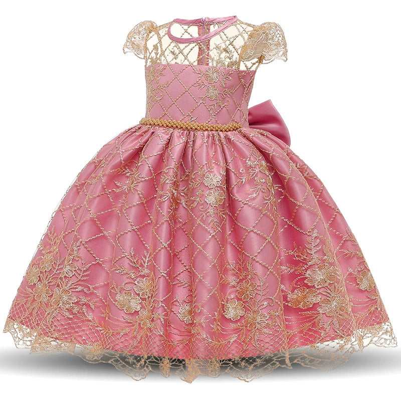 One Year Birthday Celebration Dress - Mesh
