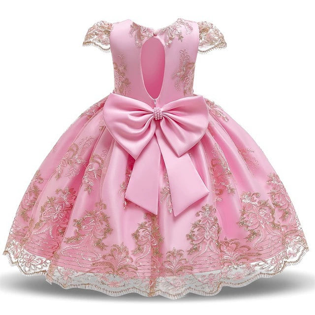 One Year Birthday Celebration Dress - Mesh