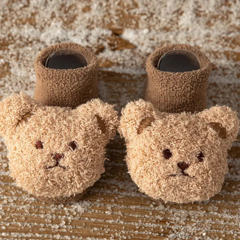 Bear Design Newborn Warm Socks