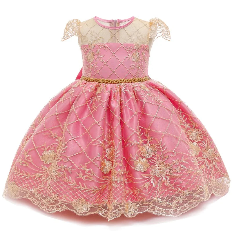 Baby Girl Christmas Princess Dress - Lace