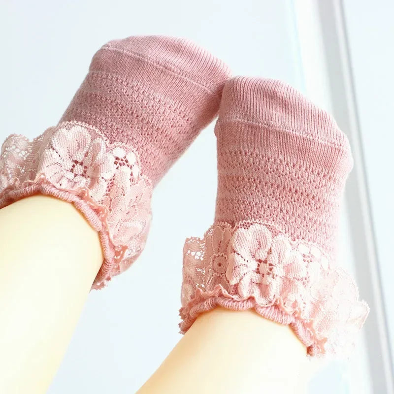 Baby Girl Breathable Cotton Socks