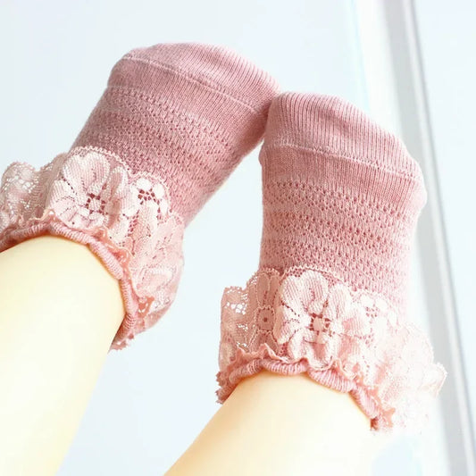 Baby Girl Breathable Cotton Socks