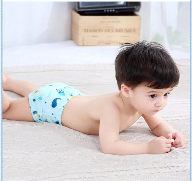 6-Layer Cotton Baby Warmup Pants - Waterproof