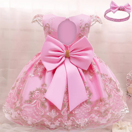 Baby Girl Christmas Princess Dress - Lace