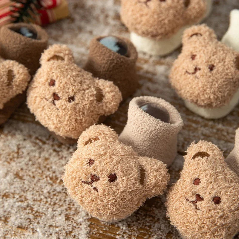 Bear Design Newborn Warm Socks