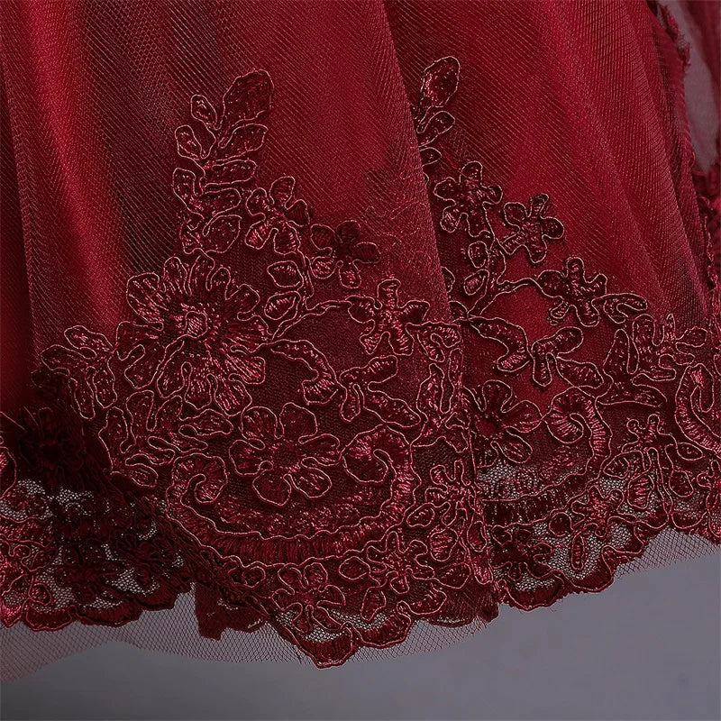 Baby Girl Christmas Princess Dress - Lace