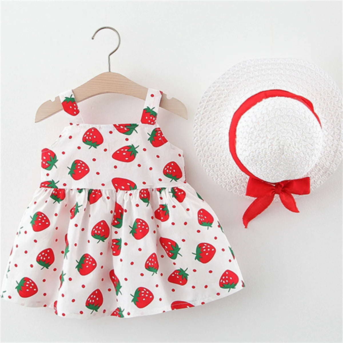 Summer Girls Floral Dress with Hat