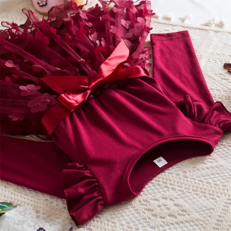 Girls Princess Dress - Flowers