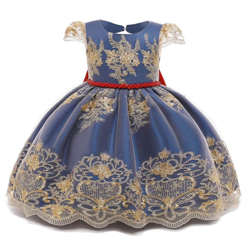 Baby Girl Christmas Princess Dress - Lace