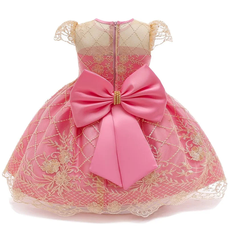 Baby Girl Christmas Princess Dress - Lace