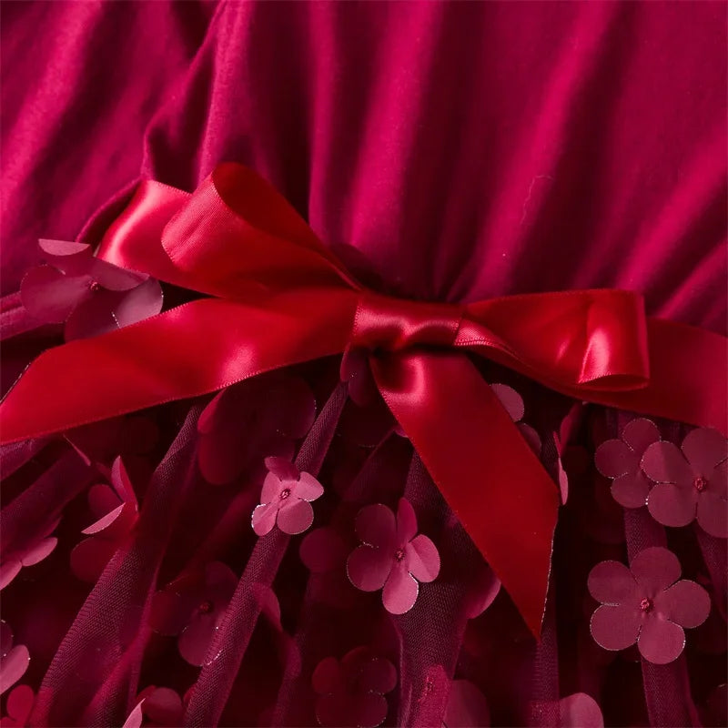 Girls Princess Dress - Flowers