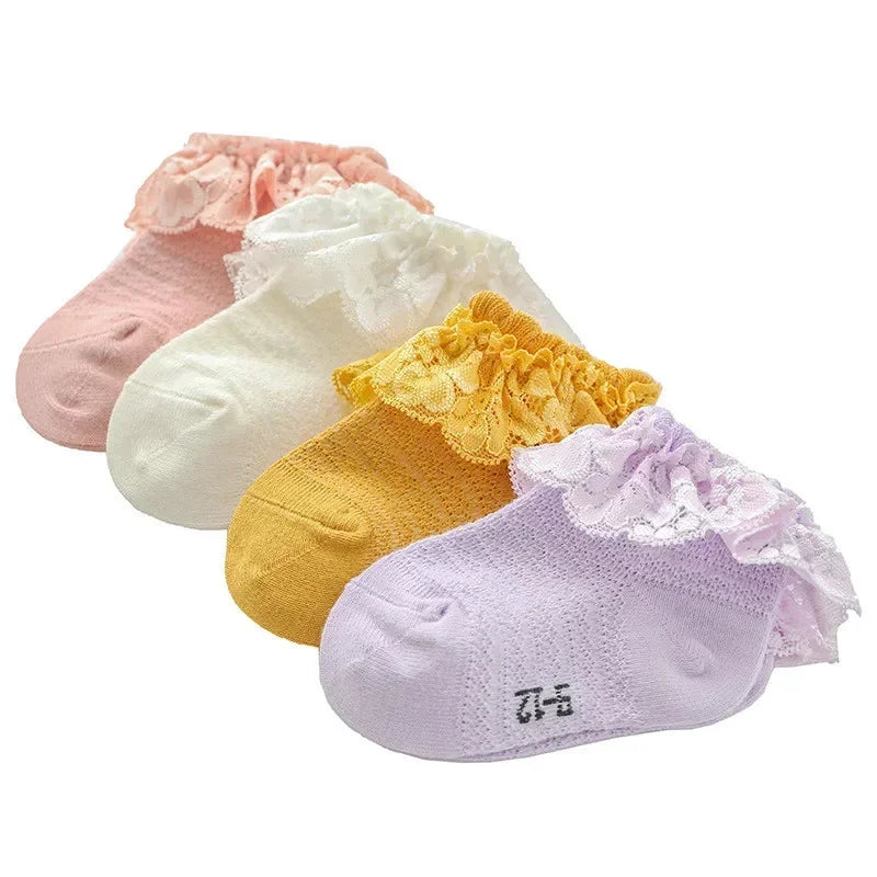Baby Girl Breathable Cotton Socks
