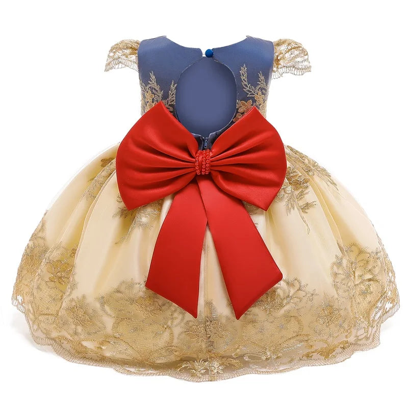Baby Girl Christmas Princess Dress - Lace