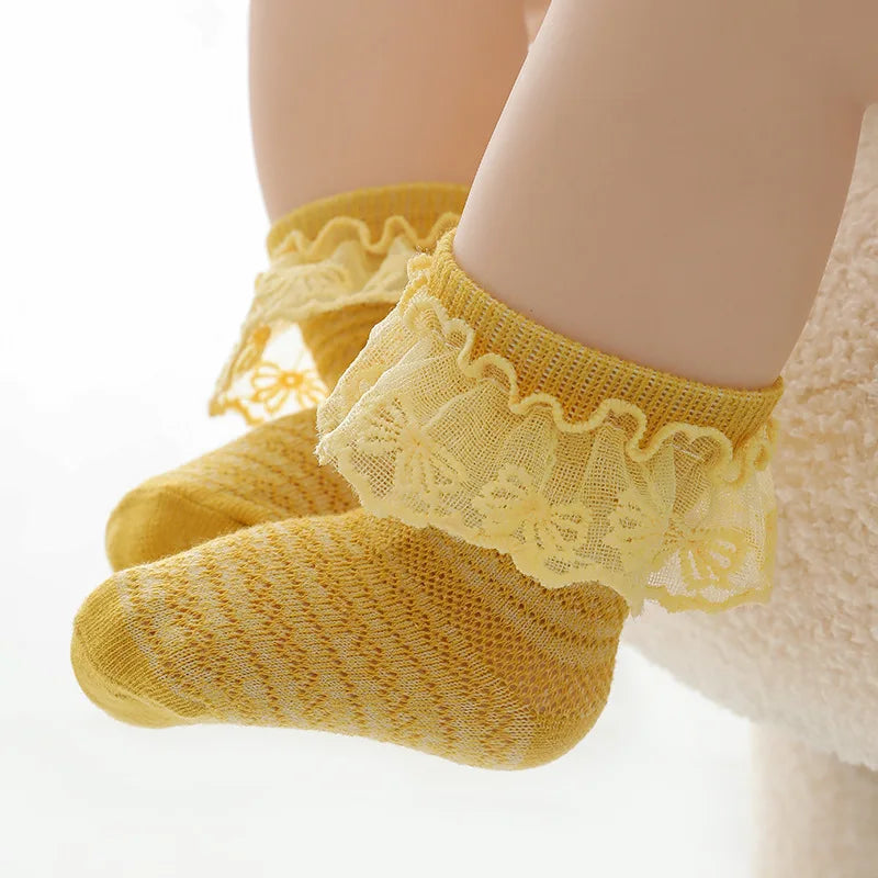 Baby Girl Breathable Cotton Socks