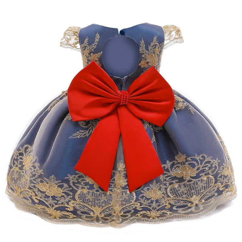 Baby Girl Christmas Princess Dress - Lace