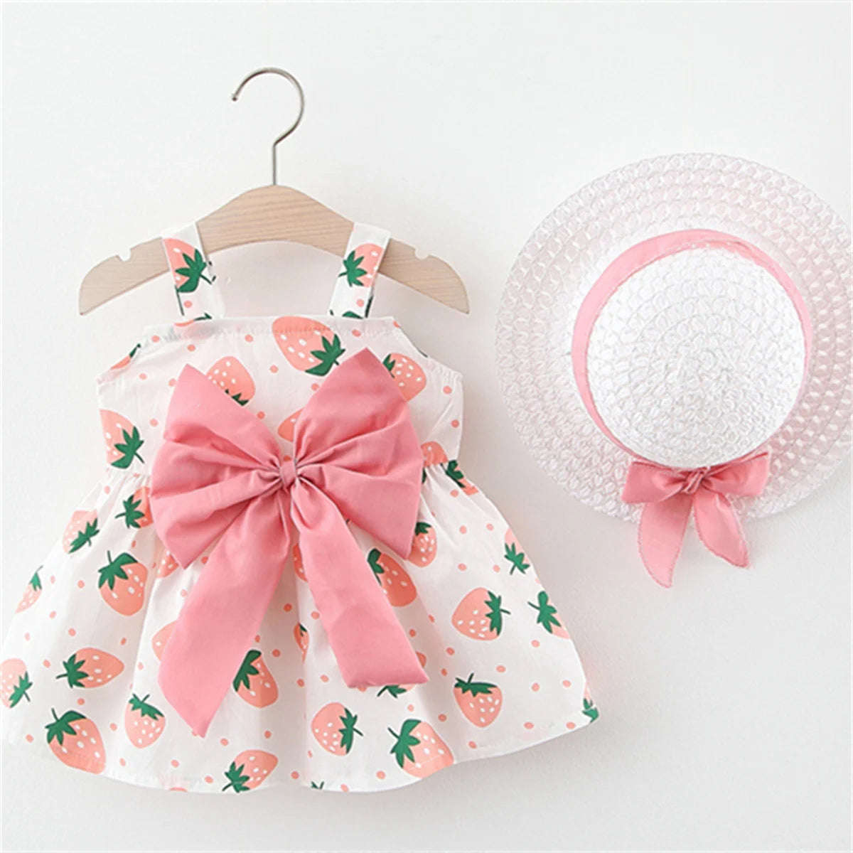 Summer Girls Floral Dress with Hat