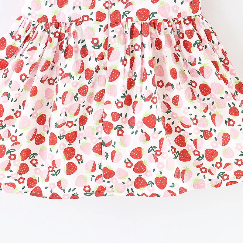 Summer Girls Floral Dress with Hat