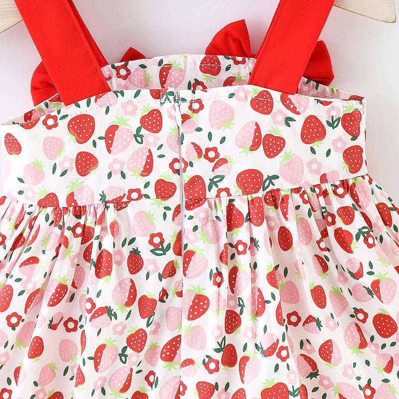 Summer Girls Floral Dress with Hat