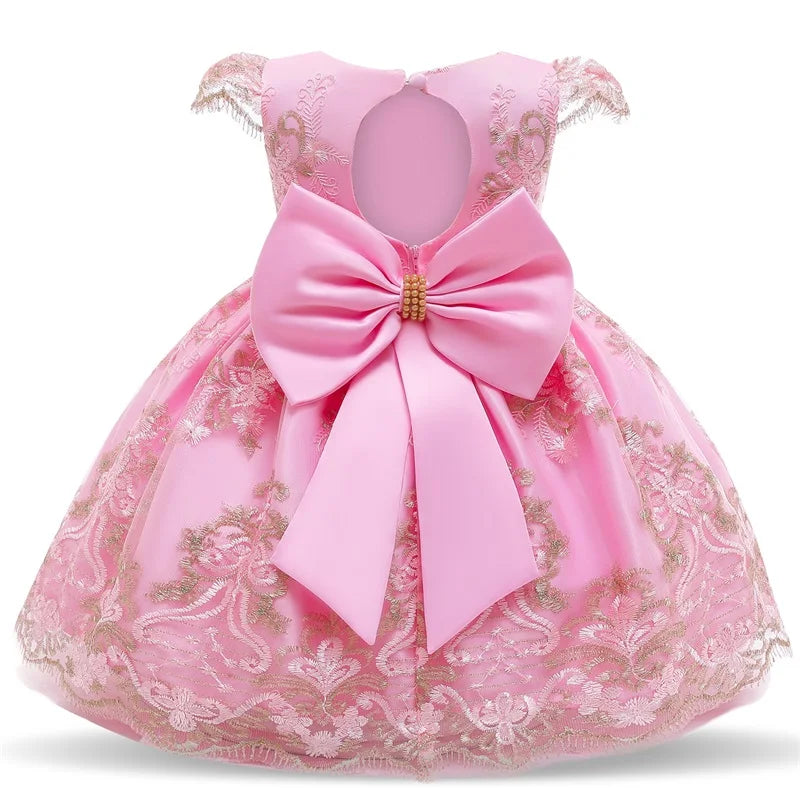 Baby Girl Christmas Princess Dress - Lace