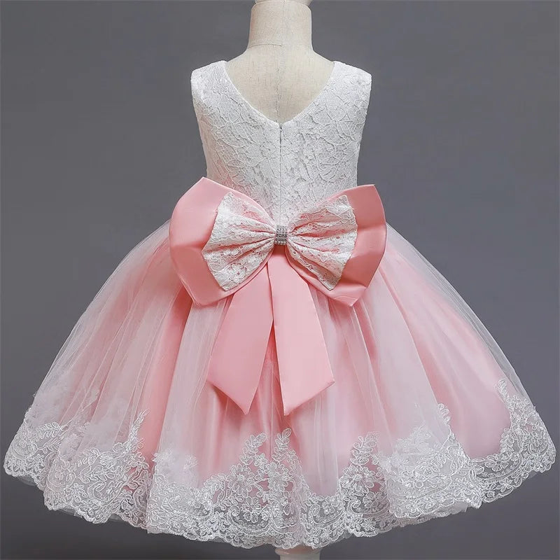 Baby Girl Christmas Princess Dress - Lace