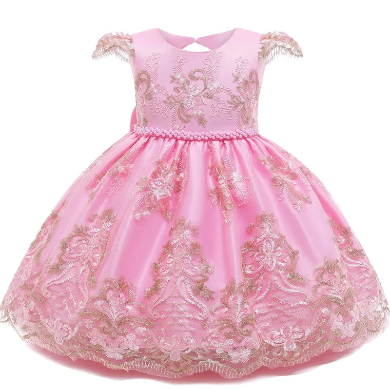 Baby Girl Christmas Princess Dress - Lace