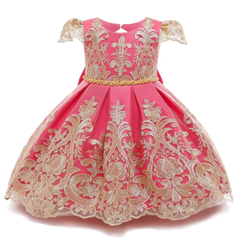 Baby Girl Christmas Princess Dress - Lace