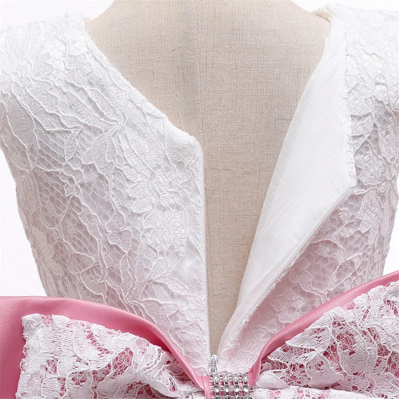 Baby Girl Christmas Princess Dress - Lace