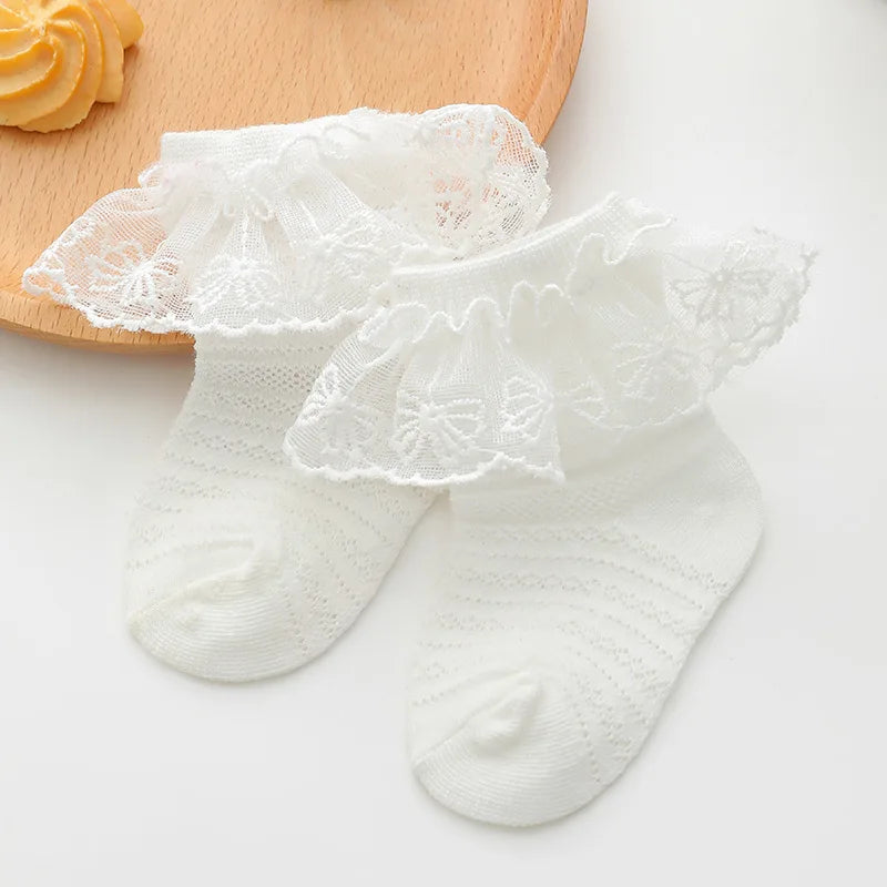 Baby Girl Breathable Cotton Socks