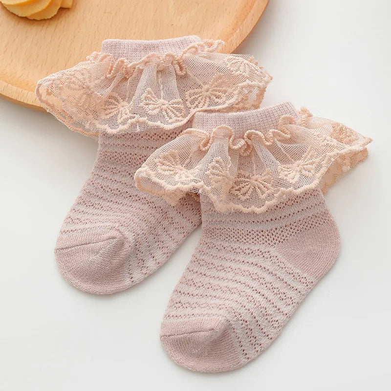 Baby Girl Breathable Cotton Socks