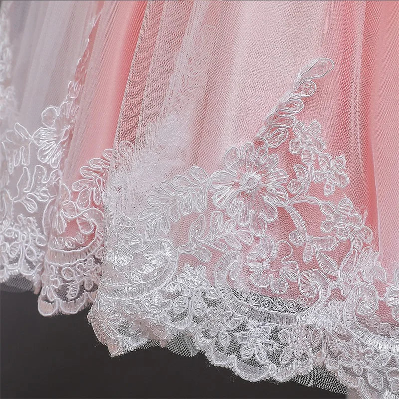 Baby Girl Christmas Princess Dress - Lace