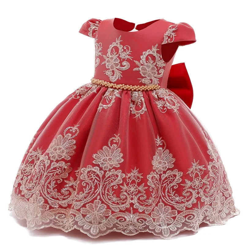Baby Girl Christmas Princess Dress - Lace
