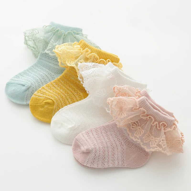 Baby Girl Breathable Cotton Socks