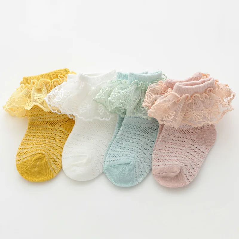 Baby Girl Breathable Cotton Socks