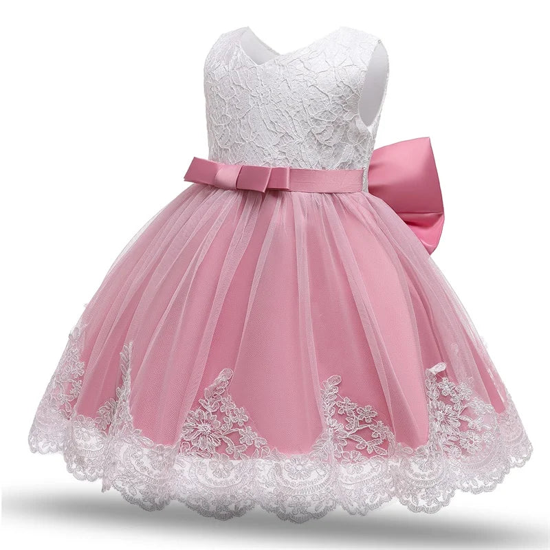Baby Girl Christmas Princess Dress - Lace