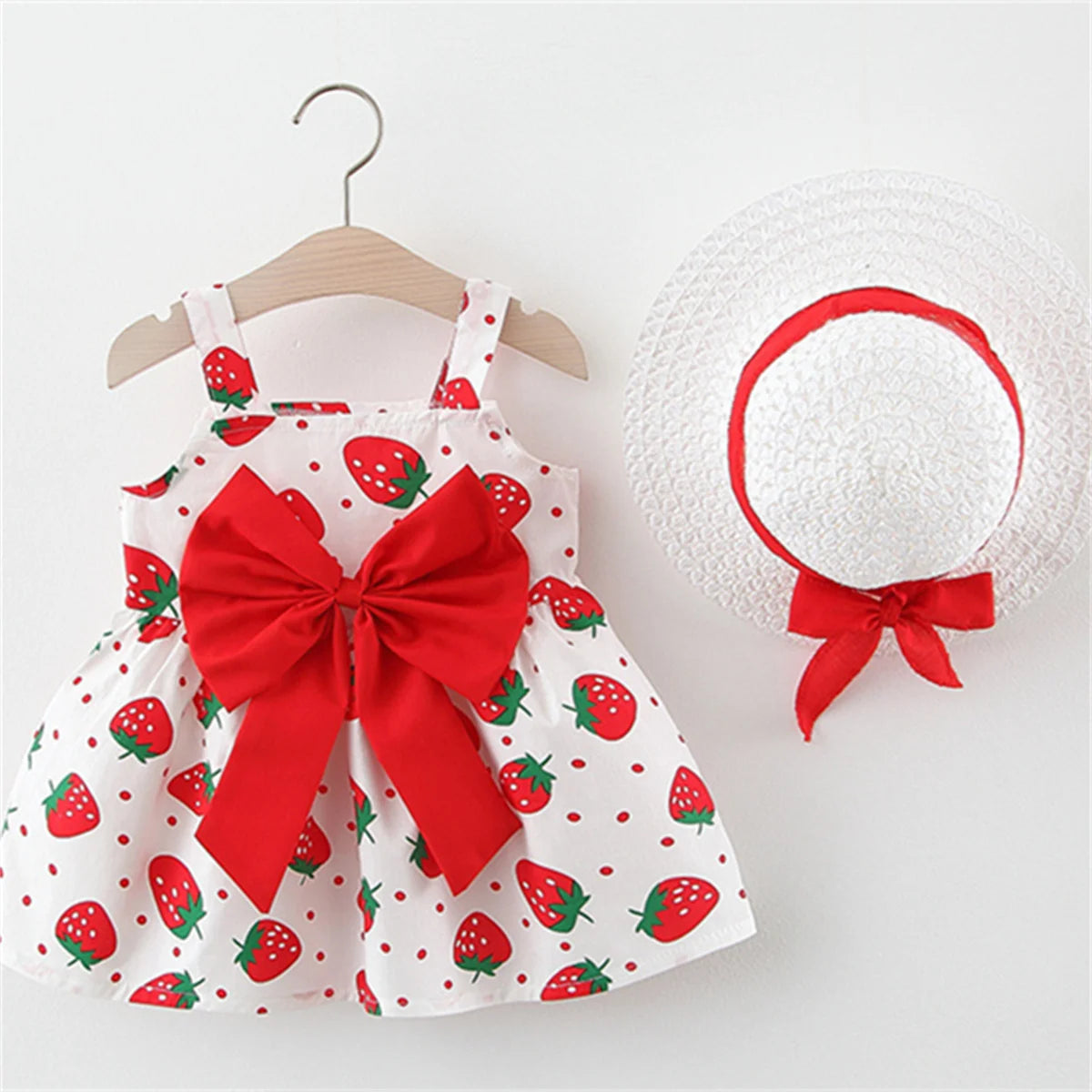 Summer Girls Floral Dress with Hat