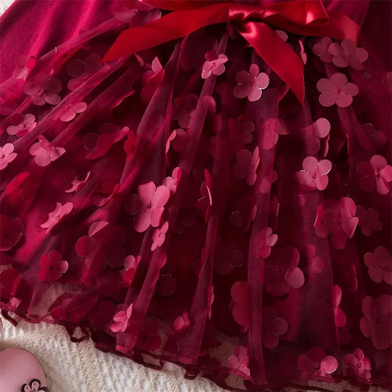 Girls Princess Dress - Flowers