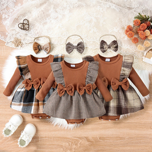 Baby Girl Autumn Apparel - Plaid