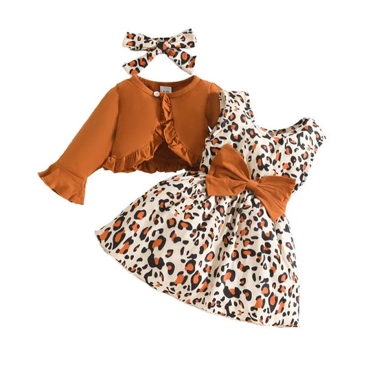 Autumn Outfit Apparel, Baby - Leopard