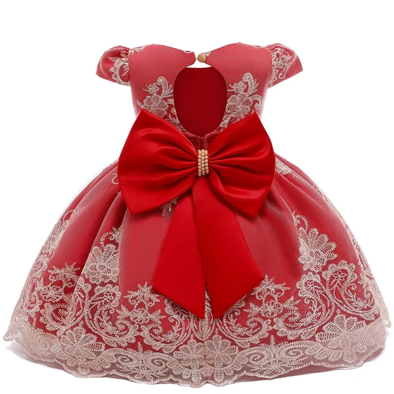 Baby Girl Christmas Princess Dress - Lace